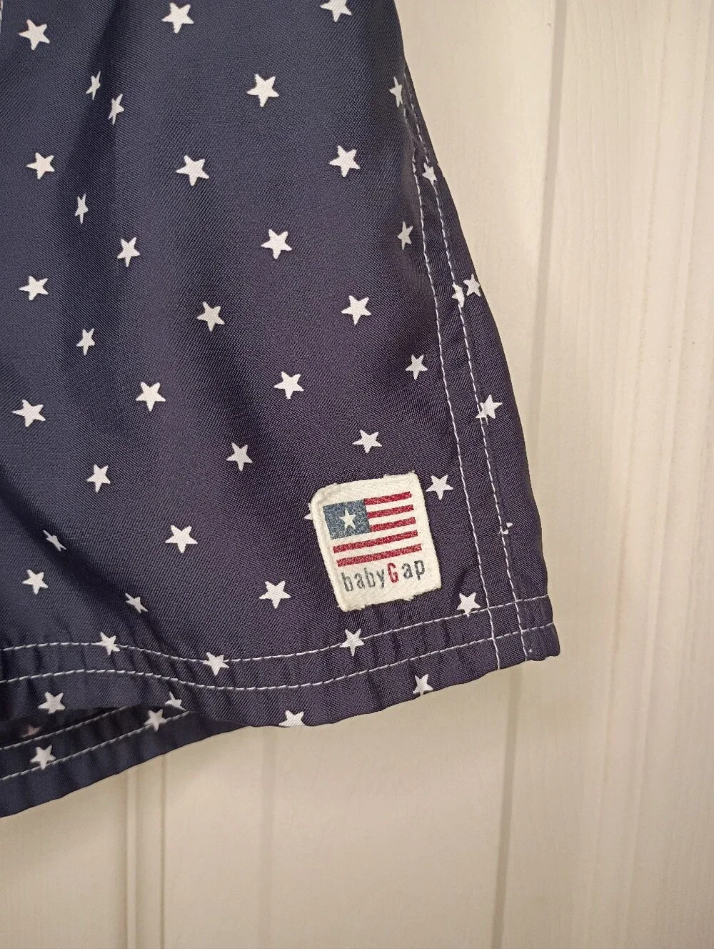 Vintage GAP Baby Boys Patriotic Swim Trunks Size 3/6M